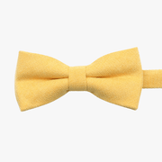 Noeud Papillon Coton Jaune